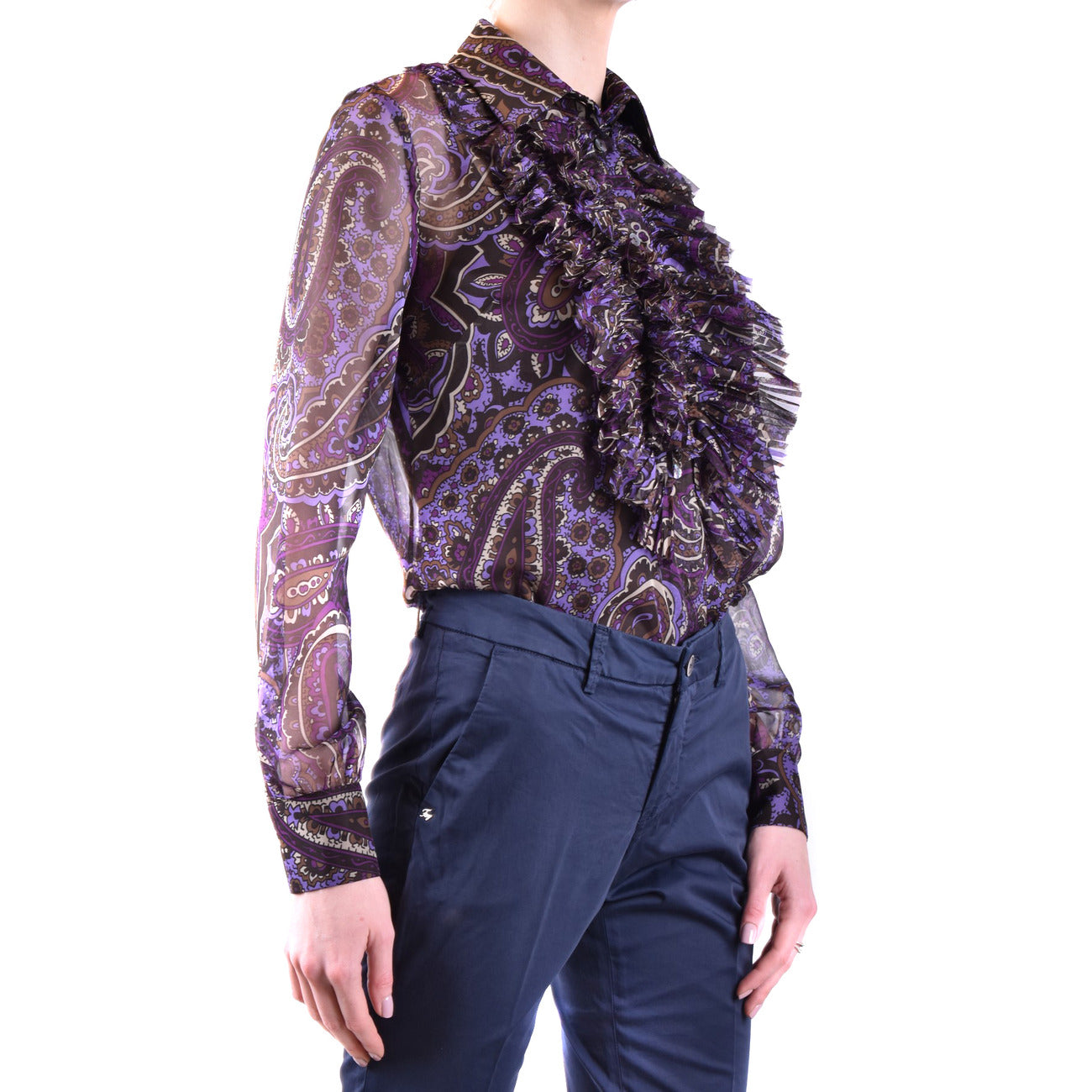 2431152 P.a.r.o.s.h. Camicia Multicolore Floreale Donna