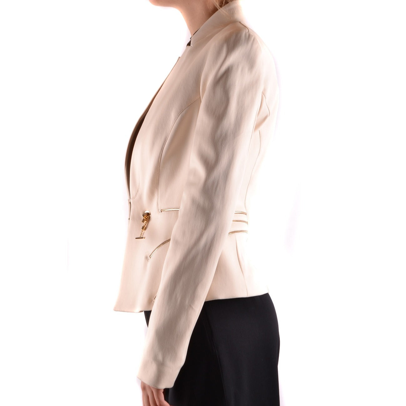 486614 Elisabetta Franchi Giacca Bianco Donna Primavera/Estate