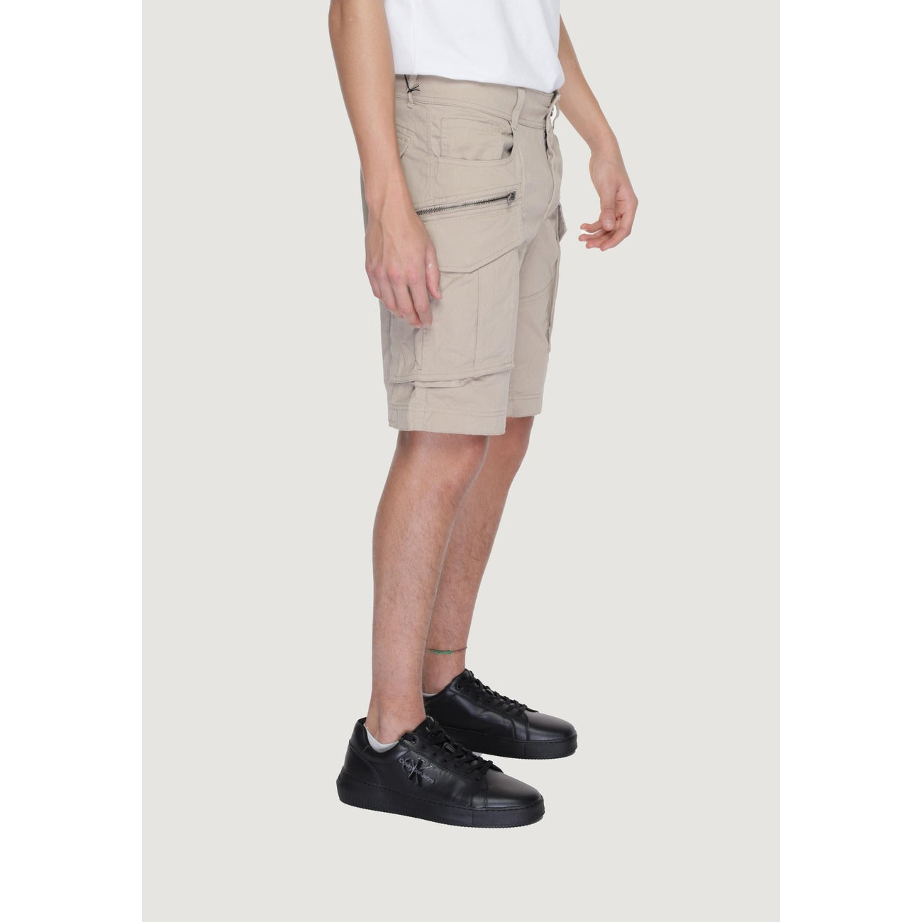 2291402 Replay Bermuda Beige Multipocket Uomo