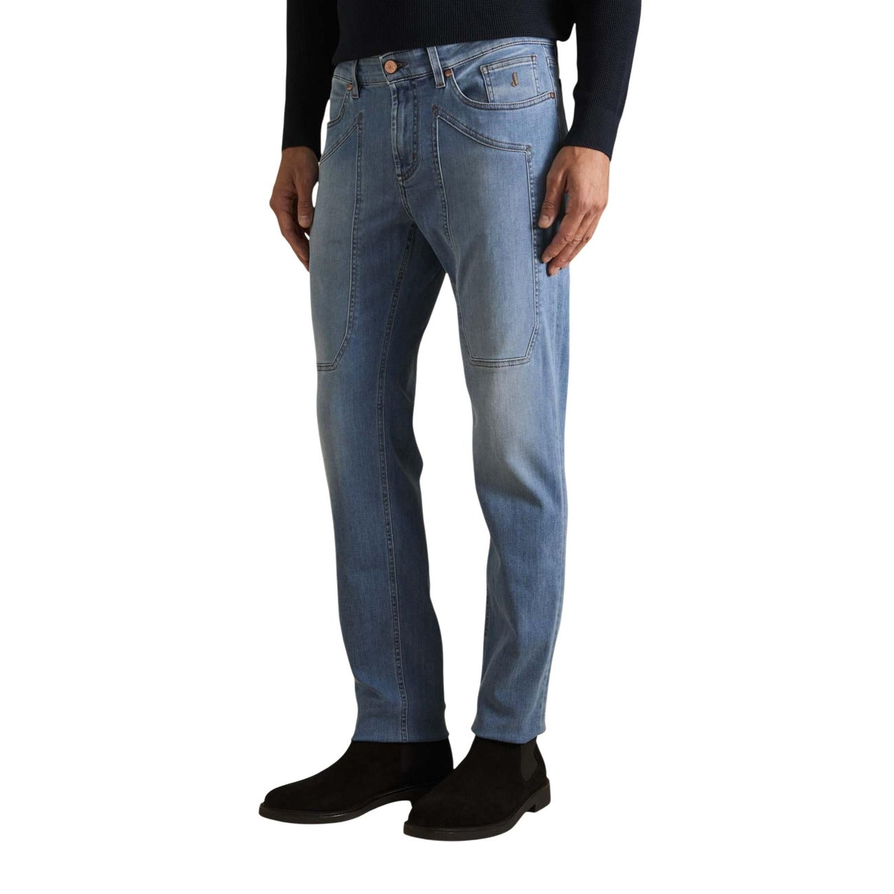 2458462 Jeckerson Jeans Azzurro Cotone Organico Uomo