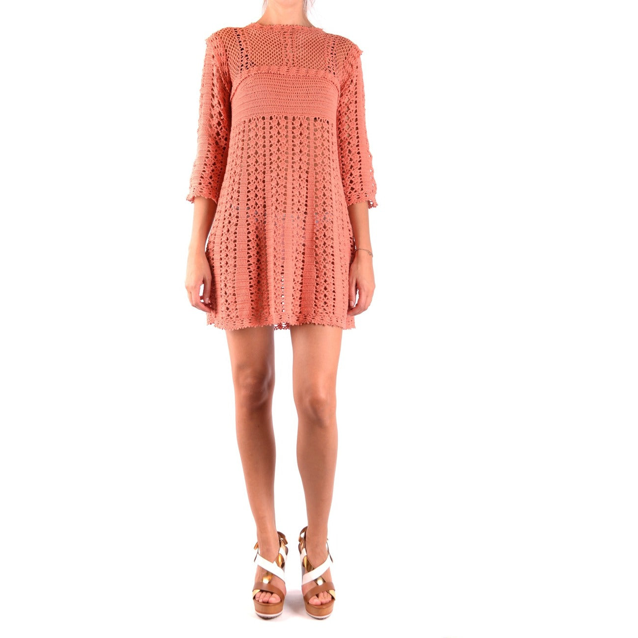 486616 Elisabetta Franchi Abito Arancione Donna Primavera/Estate