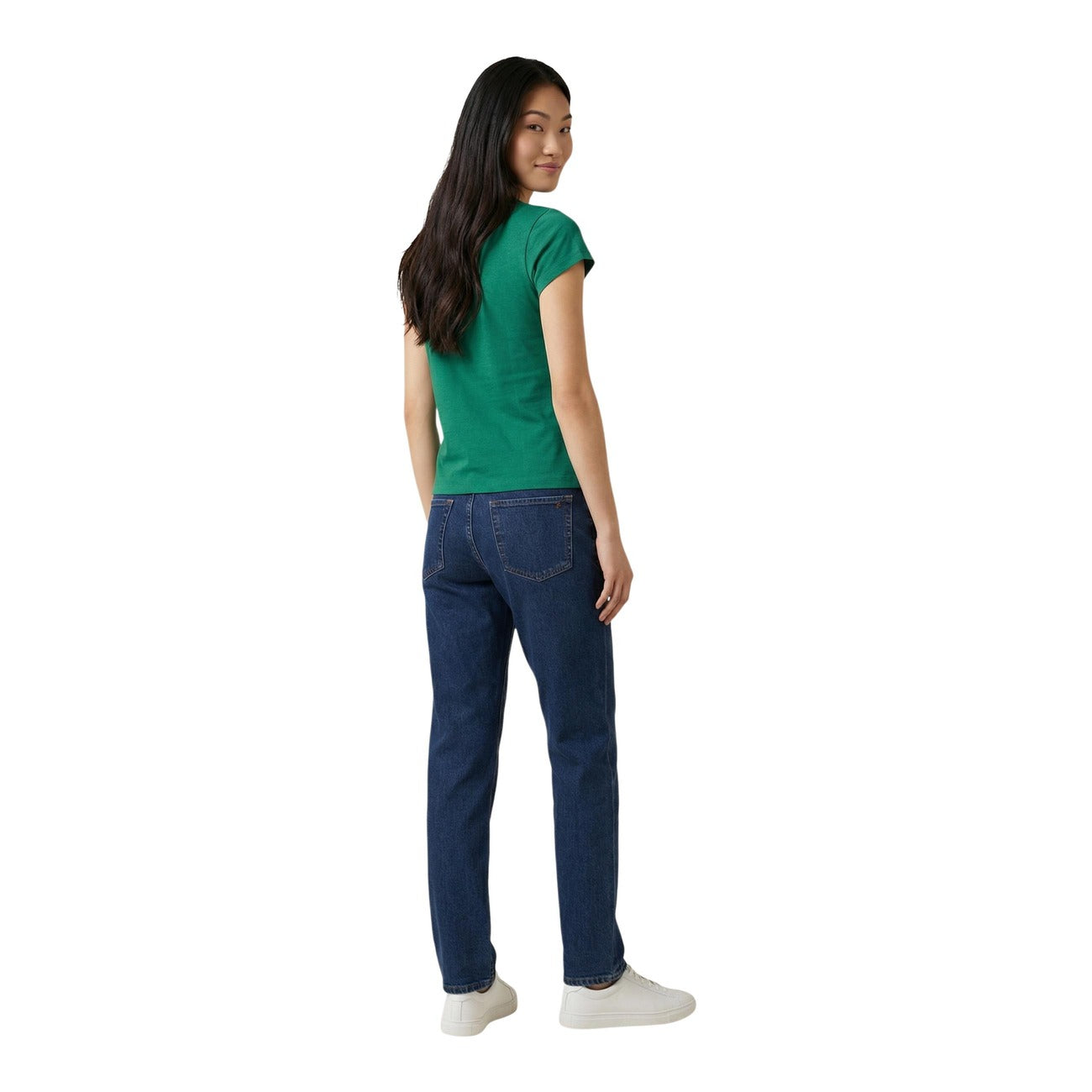 2453507 Calvin Klein Jeans T-Shirt Donna Verde Cotone
