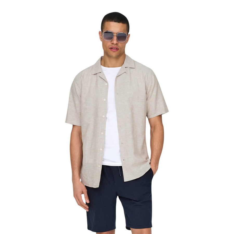 Camicia Uomo Onscaiden Linen Resort Shirt 22026857