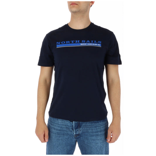 378121 North Sails T-Shirt Blu Stampa Uomo