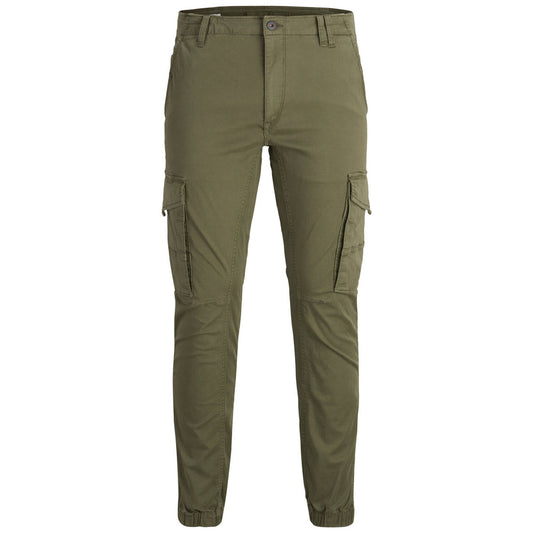 425071 Jack & Jones Pantaloni Verde Cotone Uomo