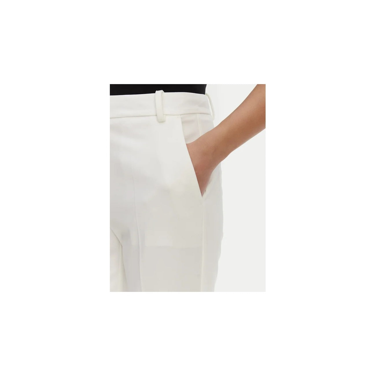 2445155 Pinko Pantaloni Bianchi Donna Viscosa 65% Nylon 30%