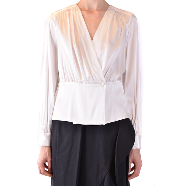Blusa "Bravo" Incrociata in Raso di Misto Seta