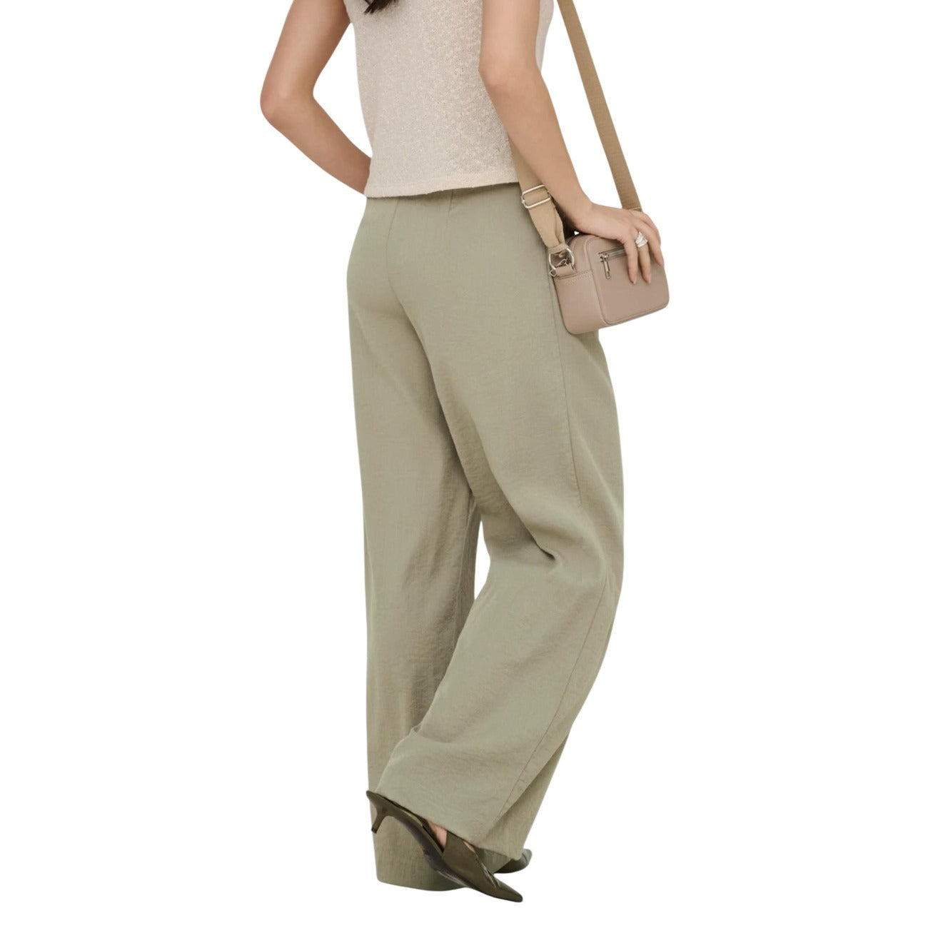514468 Jacqueline De Yong Pantaloni Beige Donna Primavera/Estate