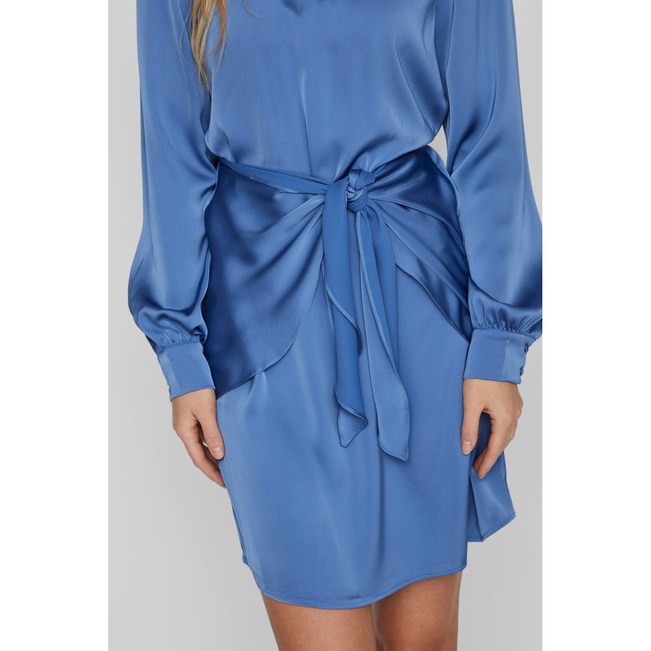 351424 Vila Clothes Abito Azzurro Corto Donna