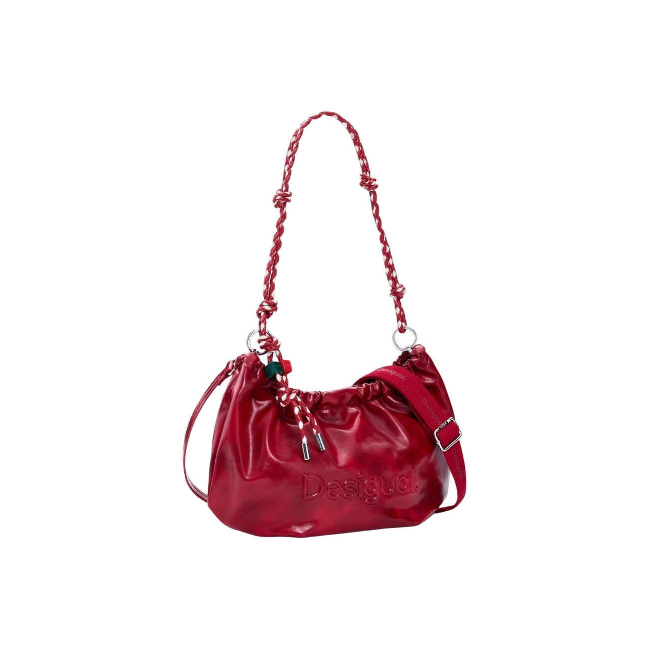 2454716 Desigual Borsa Rossa Tracolla Poliestere