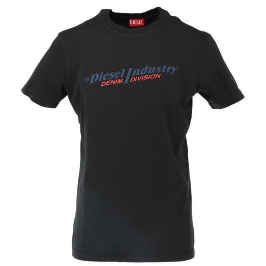 2295521 Diesel T-Shirt Nero Stampa Uomo