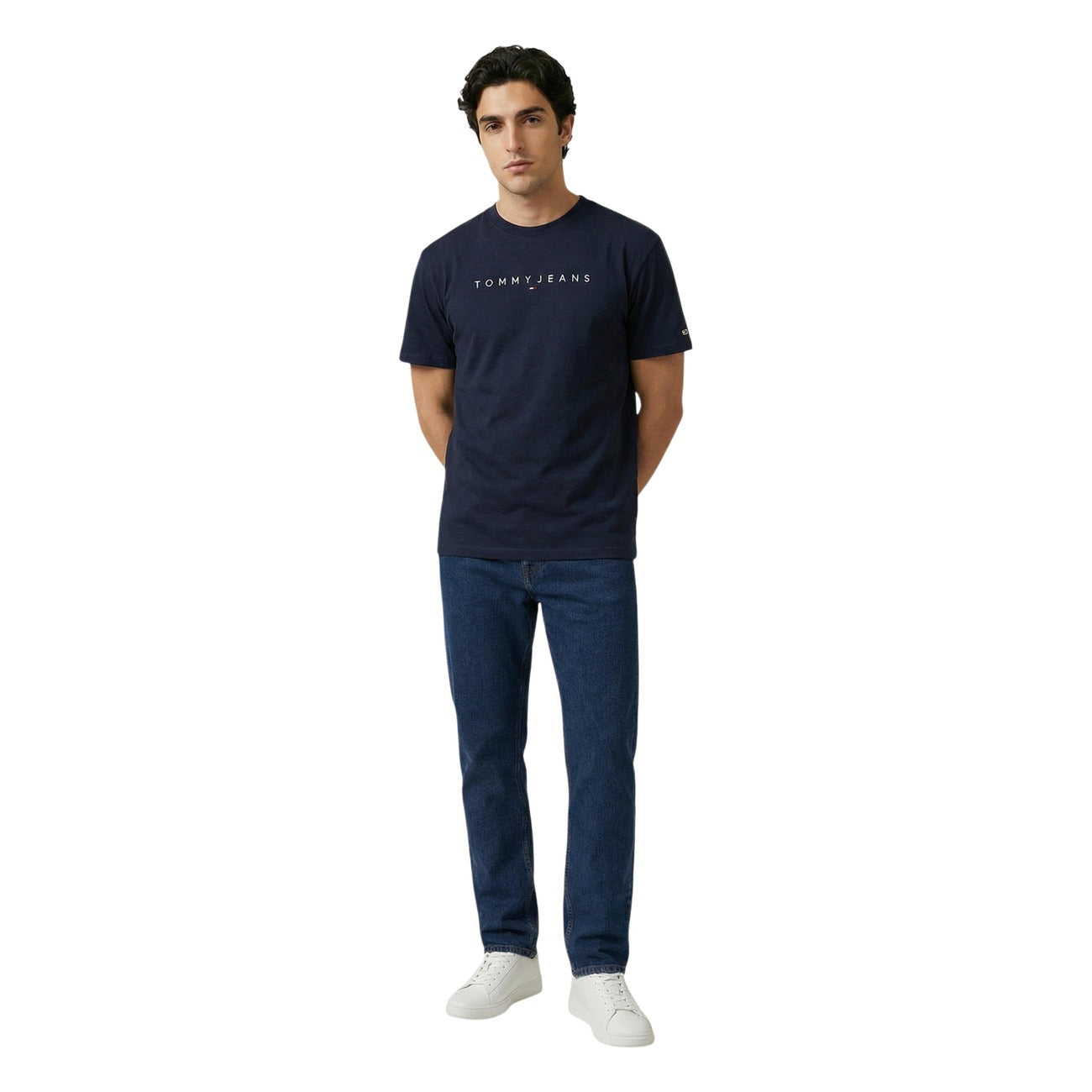 2457458 Tommy Hilfiger Jeans T-Shirt Blu Stampa Uomo