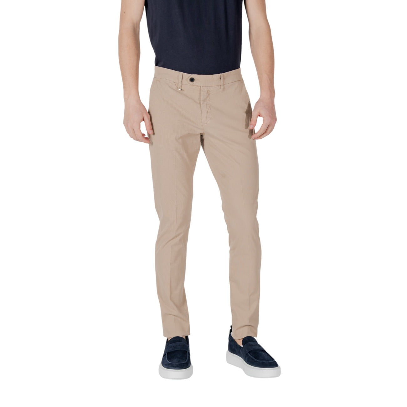 2417906 Antony Morato Pantaloni Beige Cotone Elastan Uomo