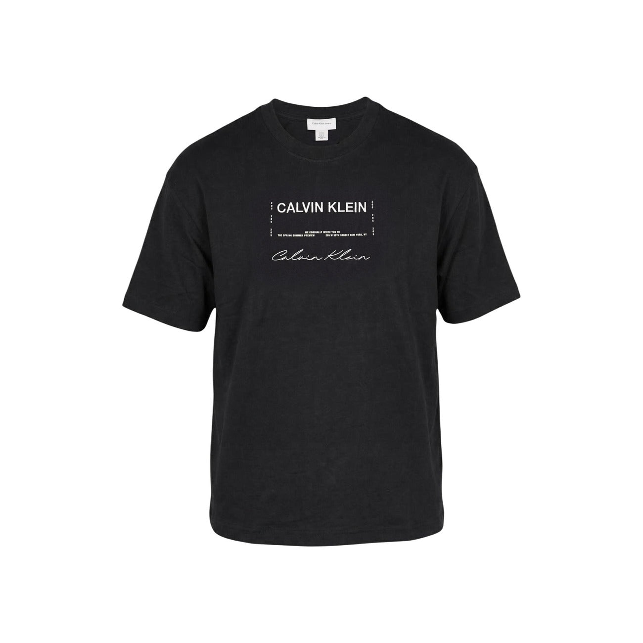 2460235 Calvin Klein Jeans T-Shirt Nera Uomo