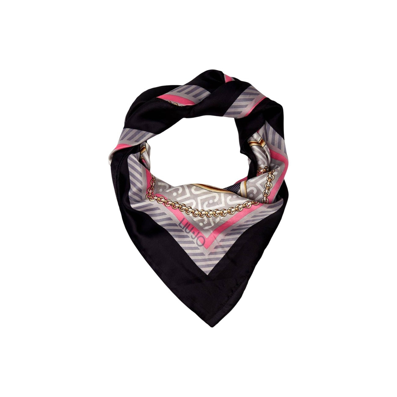 2449909 Liu Jo Sciarpa Nero Stampa Donna