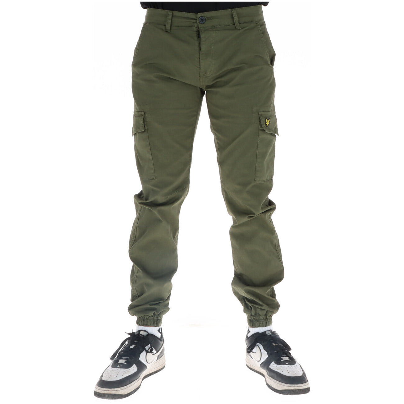 2219921 Lyle & Scott Pantaloni Verde Stampa Uomo