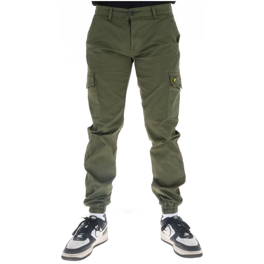 2219921 Lyle & Scott Pantaloni Verde Stampa Uomo