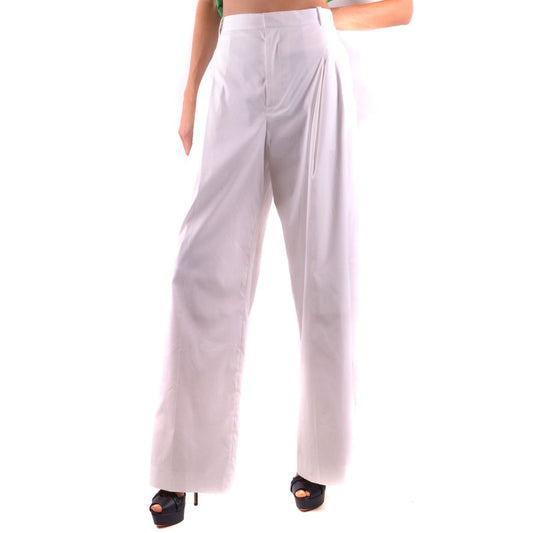 2437796 Givenchy Pantaloni Bianchi Zip Bottone Donna