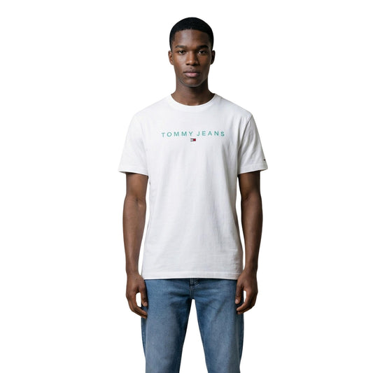 2453276 Tommy Hilfiger Jeans T-Shirt Bianca Uomo