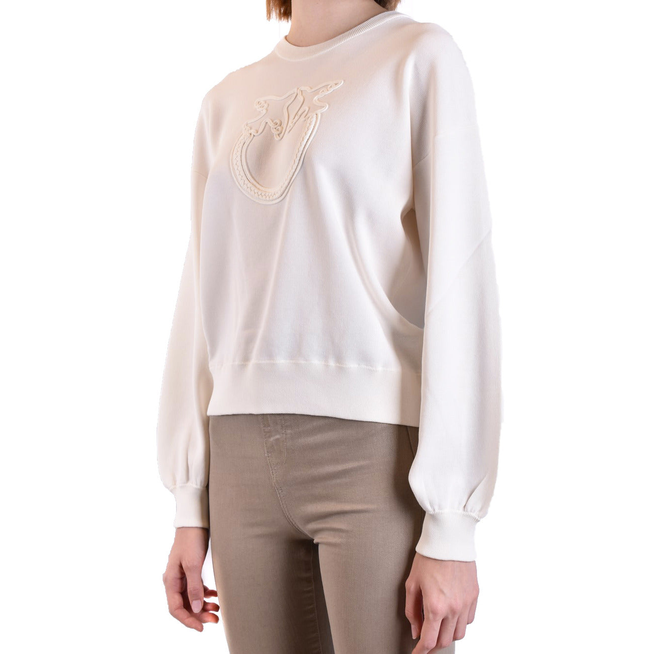 2423065 Pinko Felpa Bianca Donna Cotone 67% Poliammide 33%