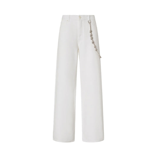 2473394 Pinko Pantaloni Bianco Donna