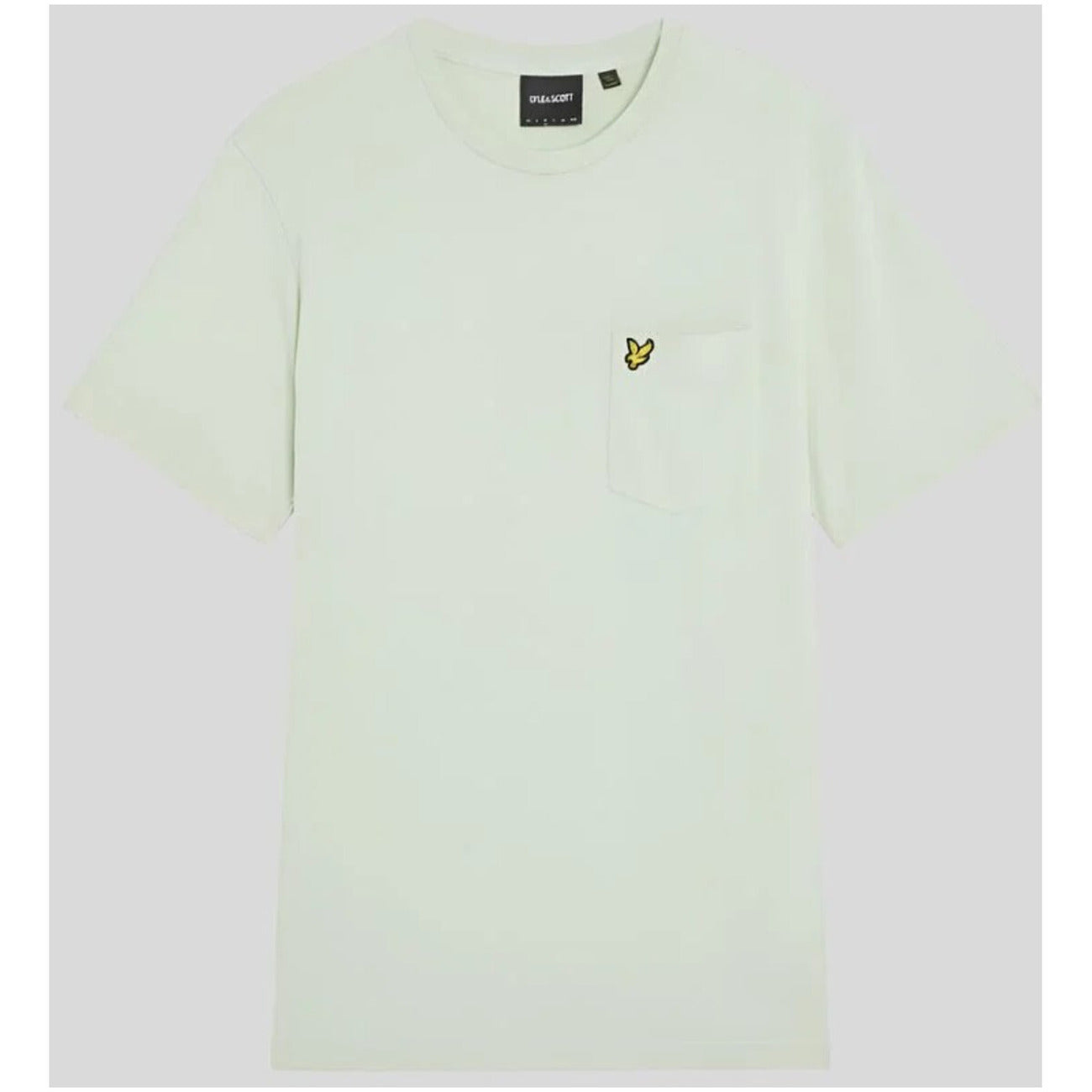 2419604 Lyle & Scott T-Shirt Verde Stampa Tasca Uomo