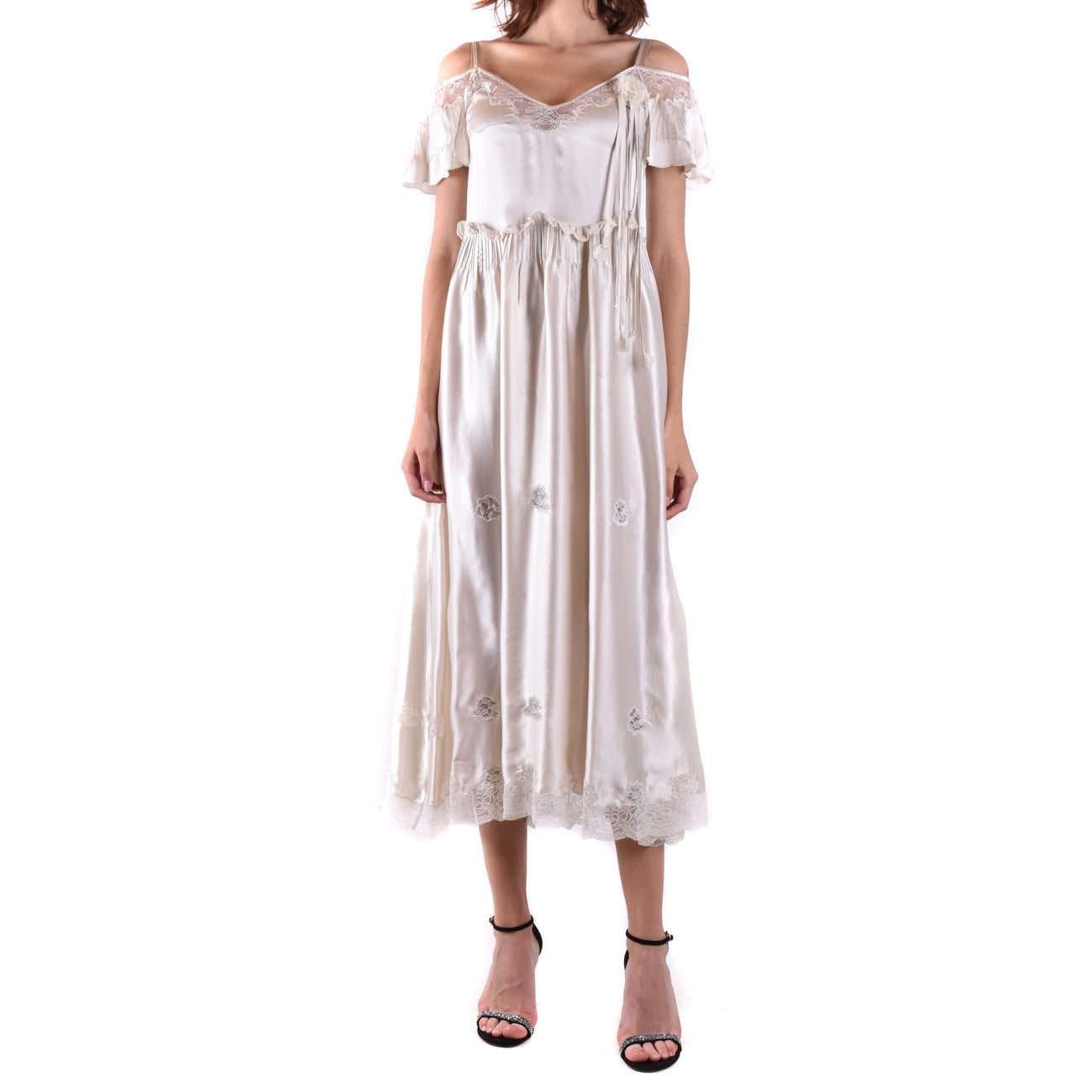 511979 Twinset Abito Bianco Donna Primavera/Estate