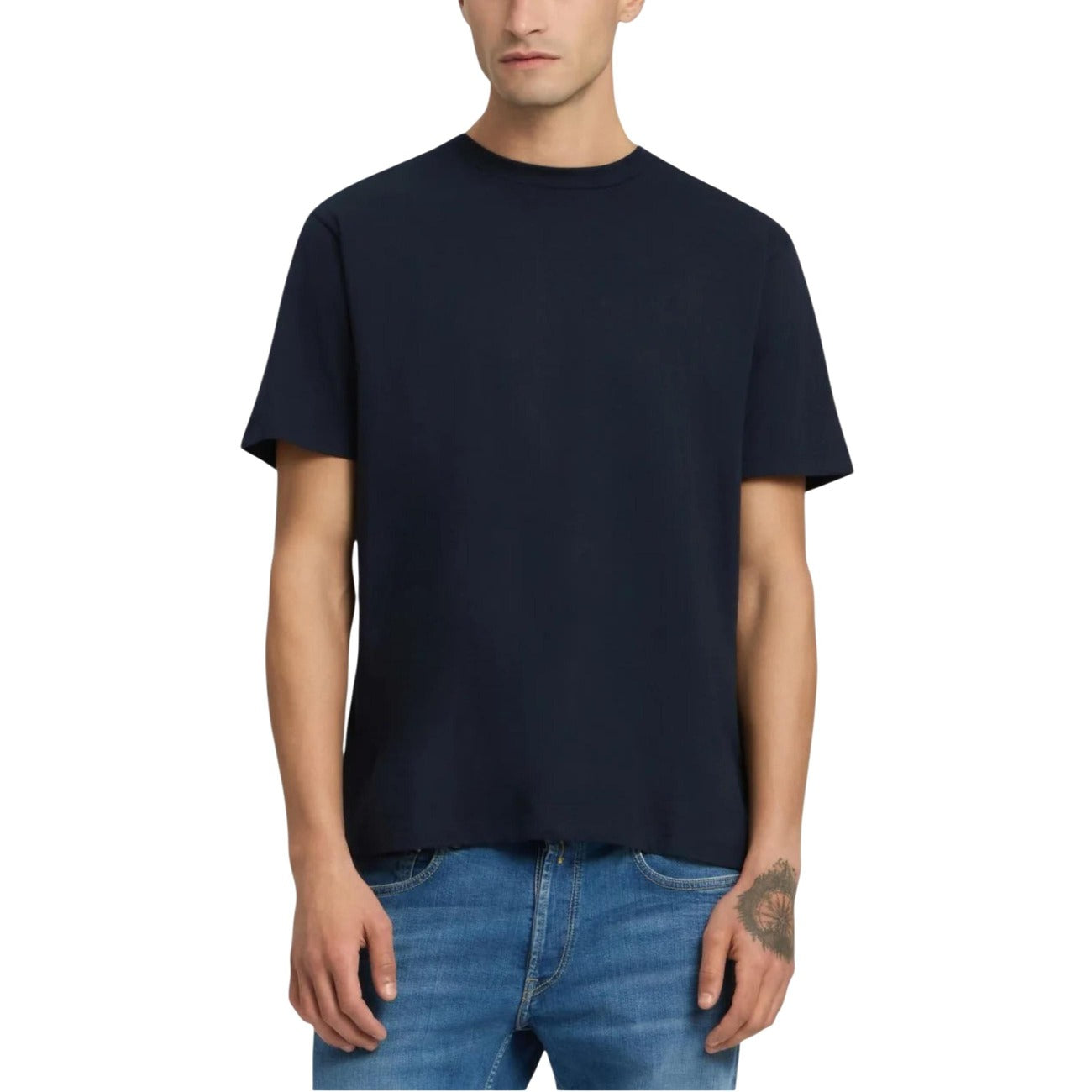 2458122 Replay T-Shirt Bianca 100% Cotone Uomo