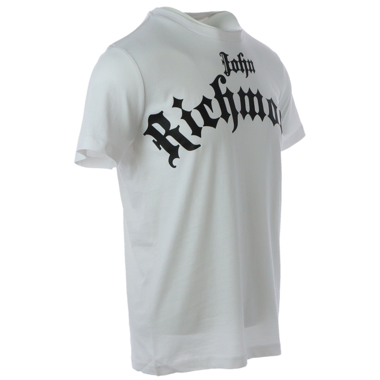 193094 John Richmond T-Shirt Bianco Cotone Stampa Uomo