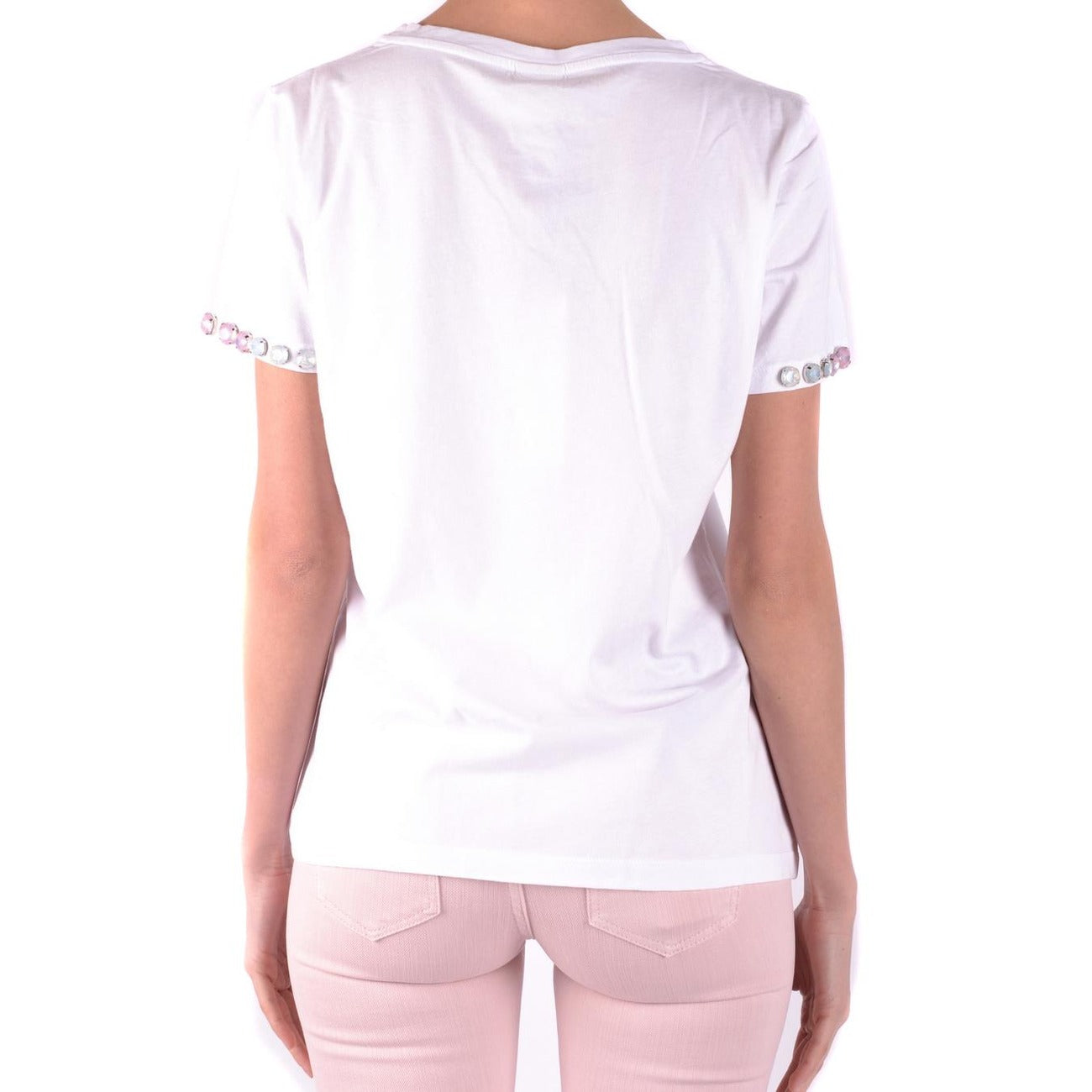 2423013 Pinko T-Shirt Bianca Donna Cotone 100% Stampa