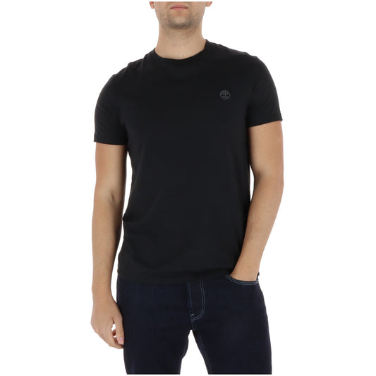 2452580 Timberland T-Shirt Nera 100% Cotone Uomo