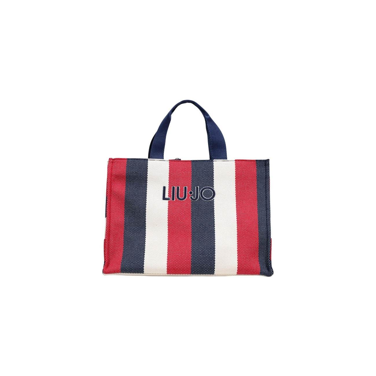 2456084 Liu Jo Borsa Blu Righe Cotone