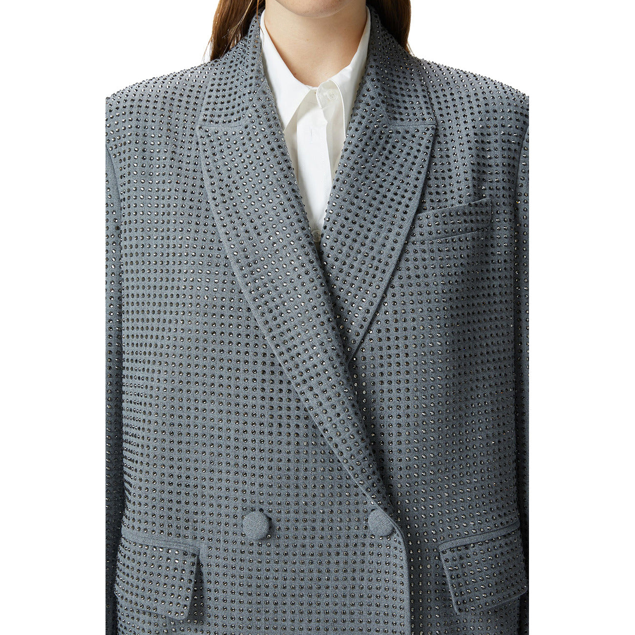 2425042 Pinko Giacca Azzurra Donna Poliestere 92% Viscosa 6%