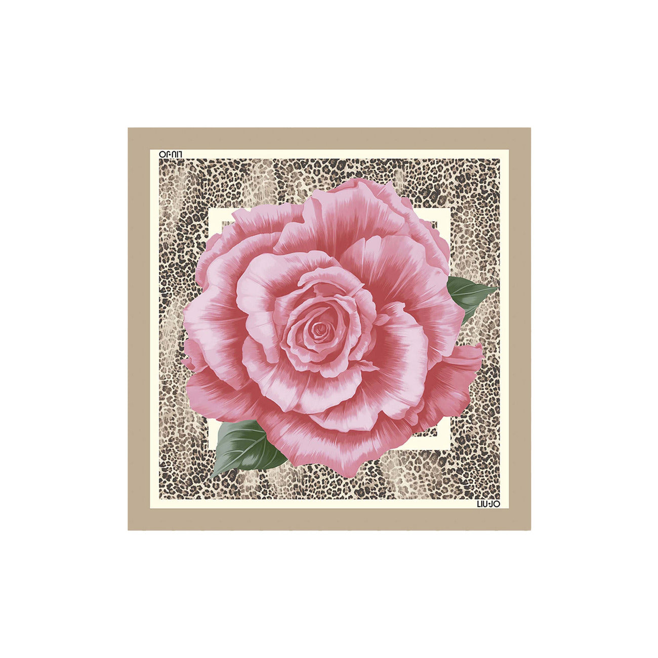 2450613 Liu Jo Sciarpa Rosa Stampa Donna