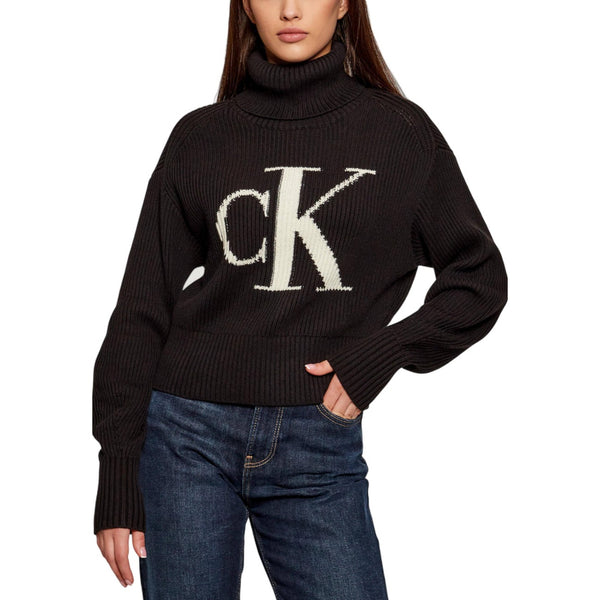 Monogram Jacquard Turtleneck Sweater LV047D349G Maglia Donna