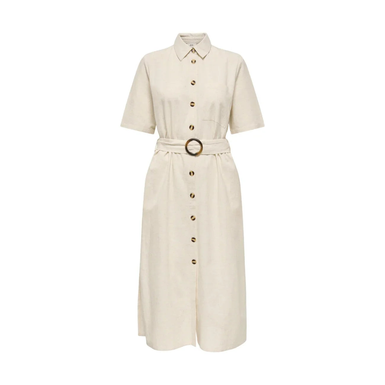 517458 Jacqueline De Yong Abito Beige Corto con Cintura Donna
