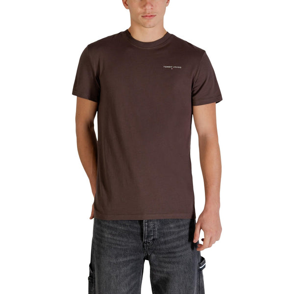 T-shirt Marrone Cotone Organico Uomo