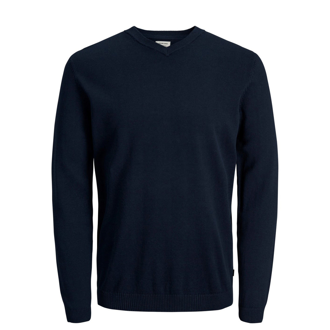 184197 Jack & Jones Maglia Blu Scollo a V Maniche Lunghe Uomo
