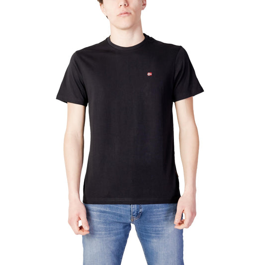 2411943 Napapijri T-Shirt Nera Monocromo Uomo