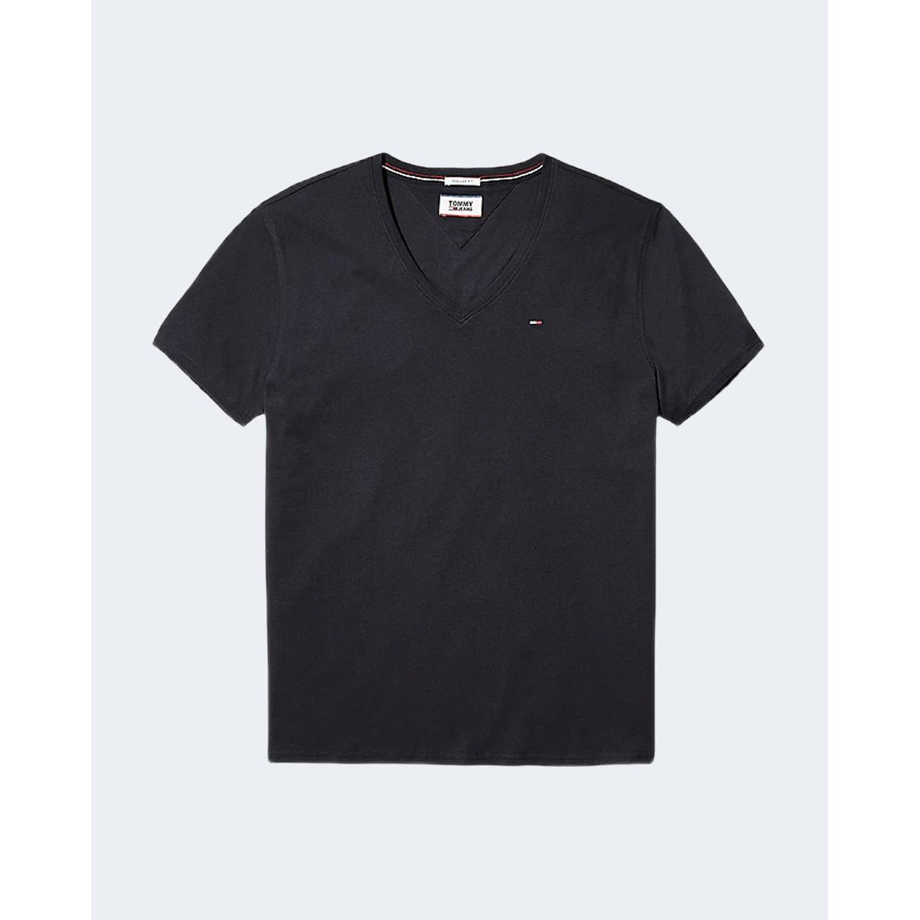 2424639 Tommy Hilfiger Jeans T-Shirt Nera Monocromo Uomo