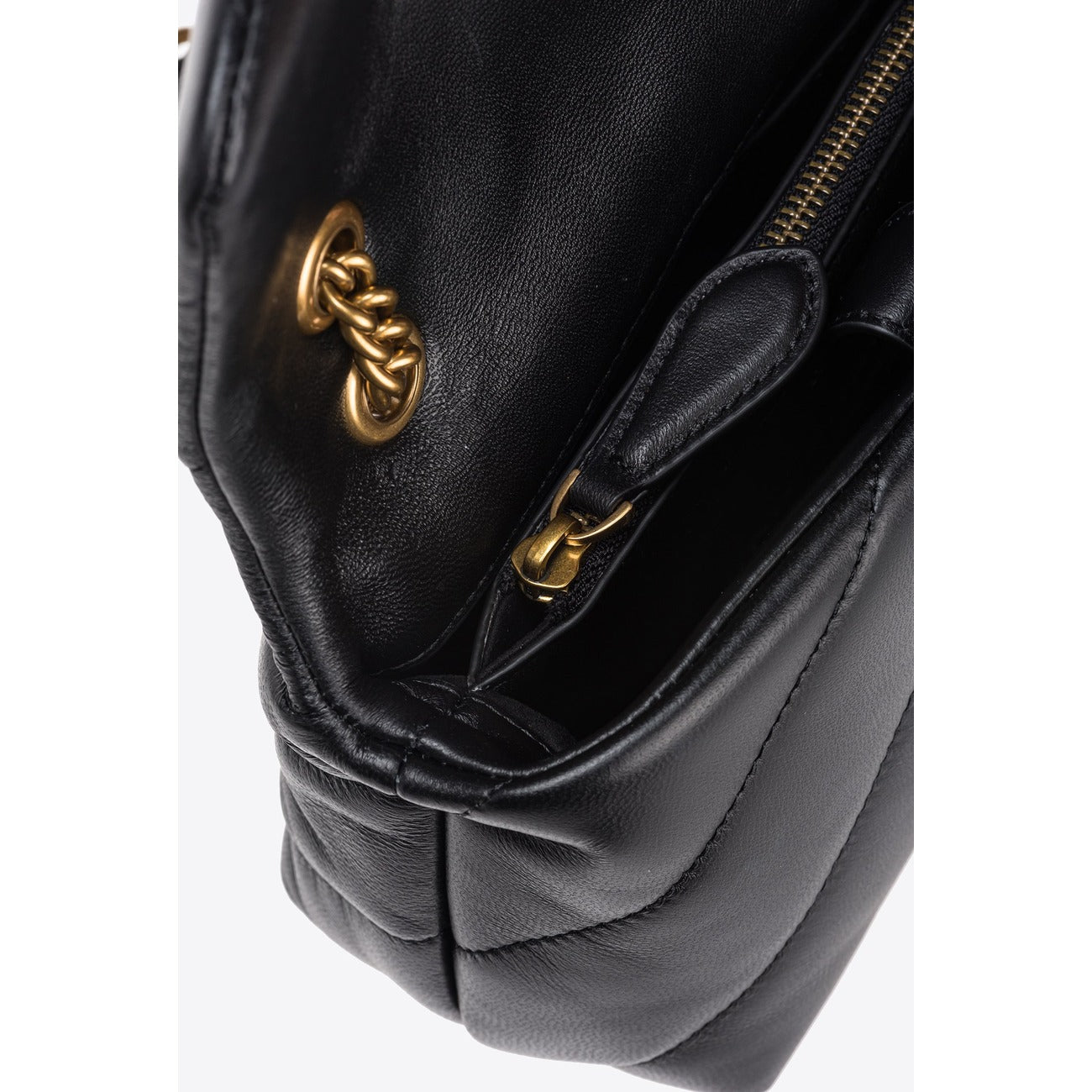 426645 Pinko Borsa a Mano e Tracolla in Pelle Nera Donna