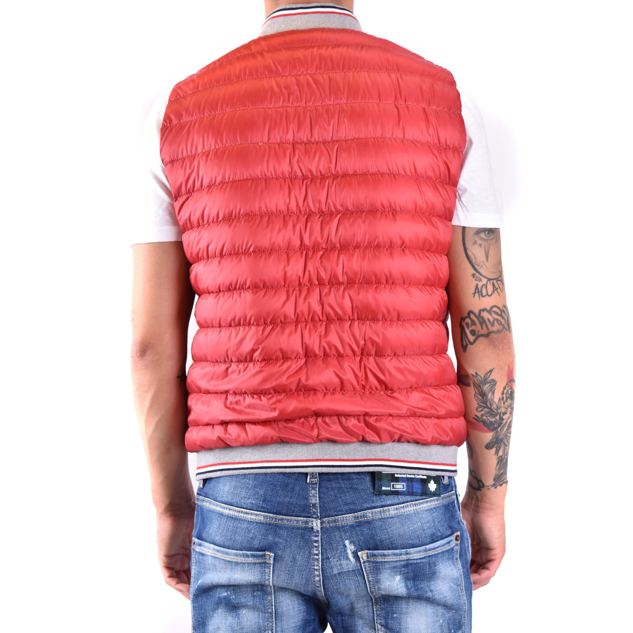 2433302 Herno Giubbotto Rosso Smanicato Uomo