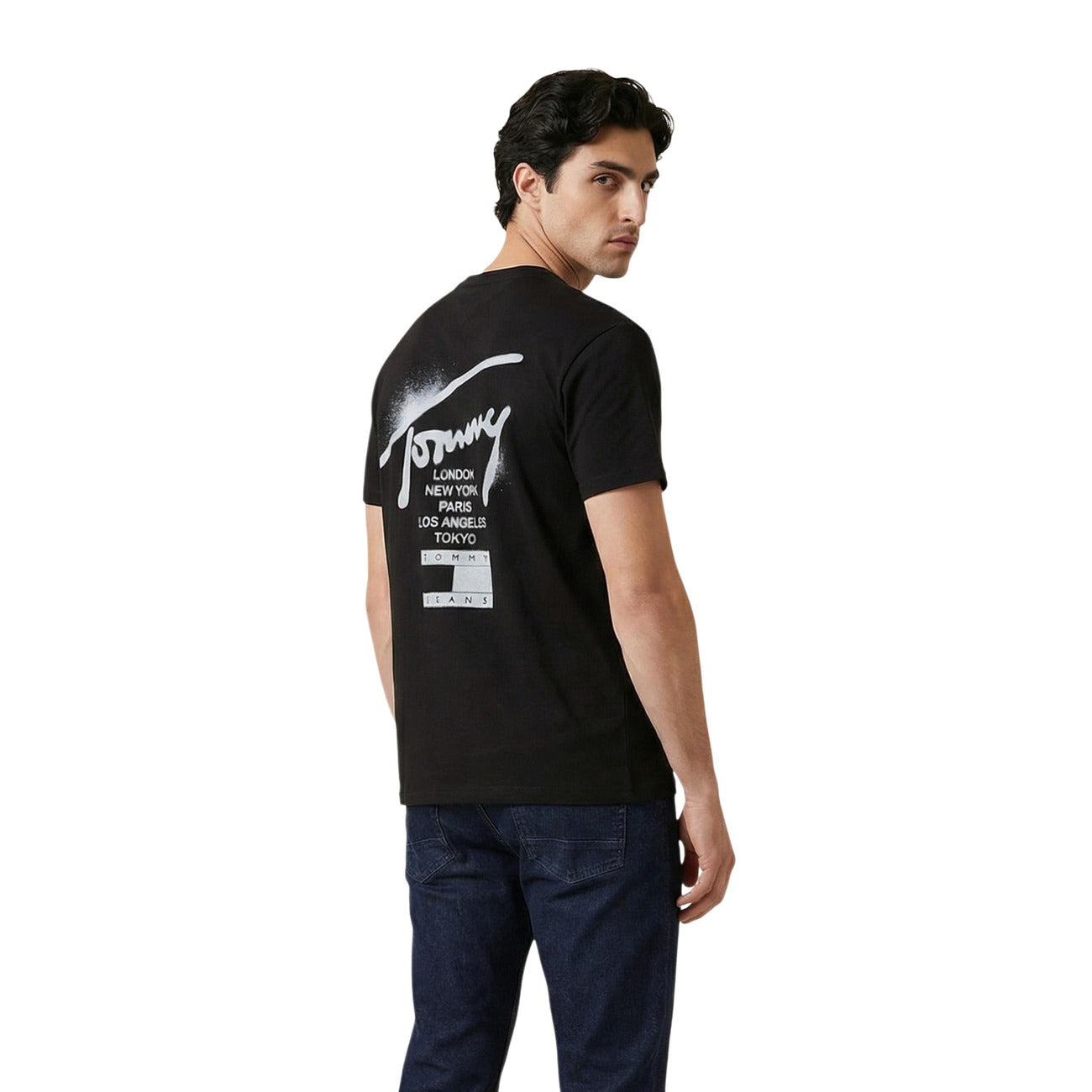 2452987 Tommy Hilfiger Jeans T-Shirt Nera Uomo