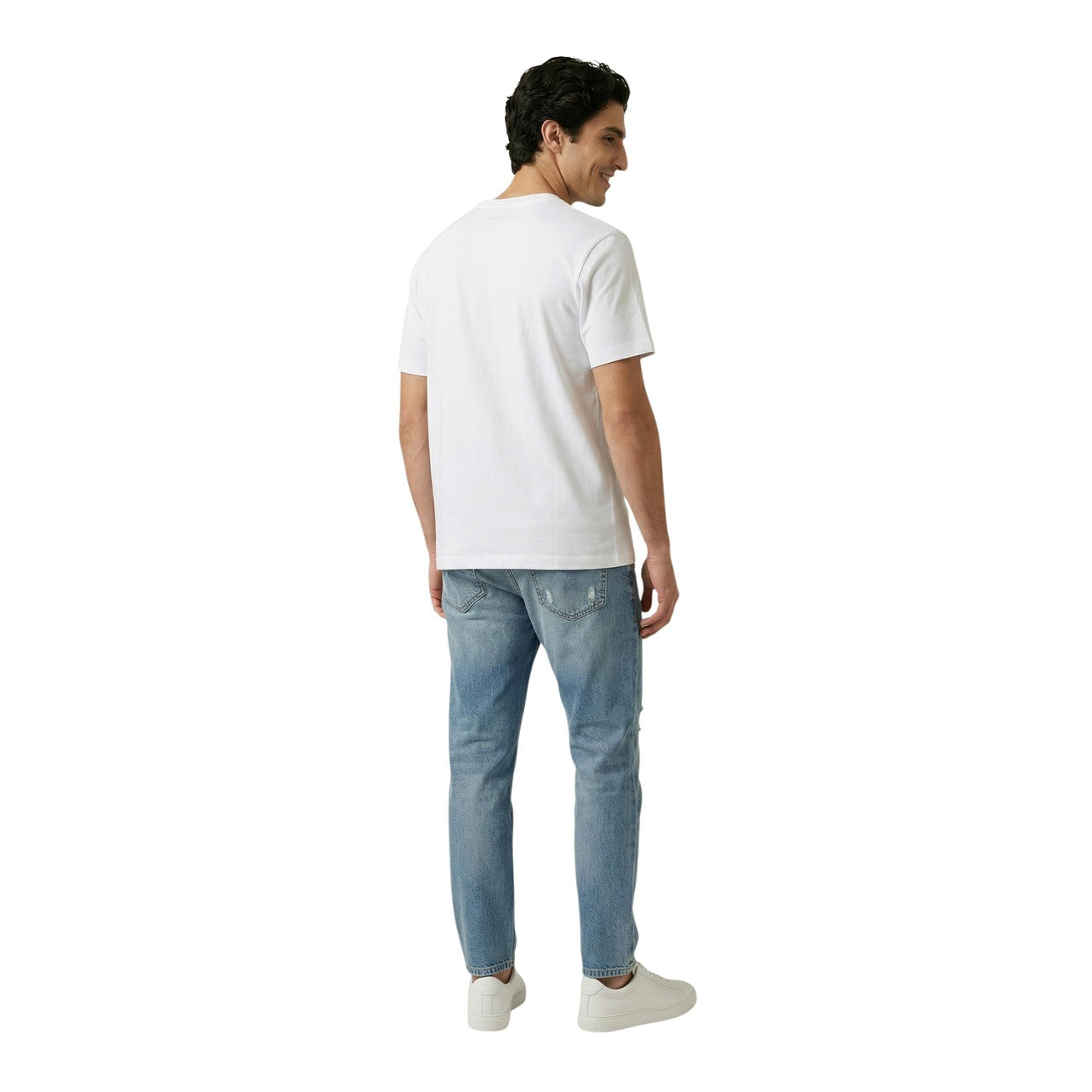 2455612 Only & Sons T-Shirt Bianca con Stampa Uomo