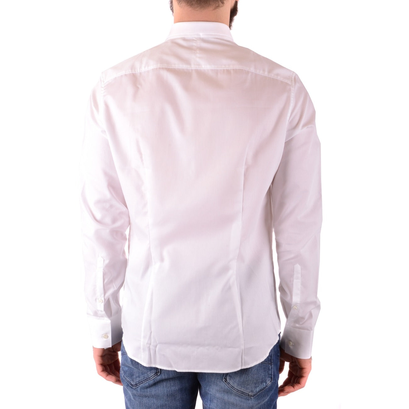 2431603 Neil Barrett Camicia Bianco Maniche Lunghe Uomo