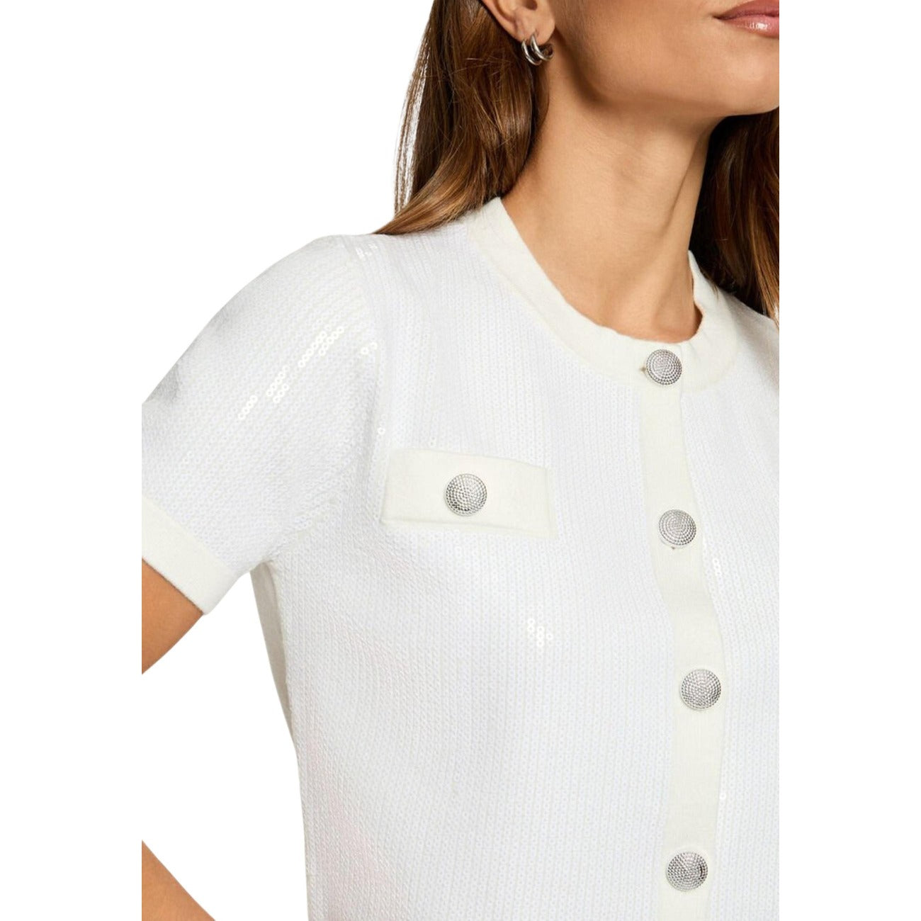 514279 Morgan De Toi Cardigan Bianco Donna Primavera/Estate