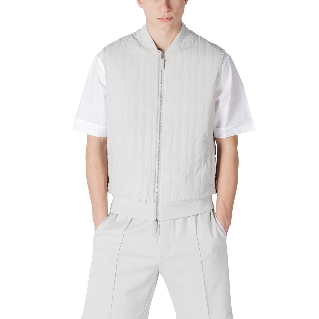 2412896 Antony Morato Gilet Grigio Cotone Smanicato Uomo
