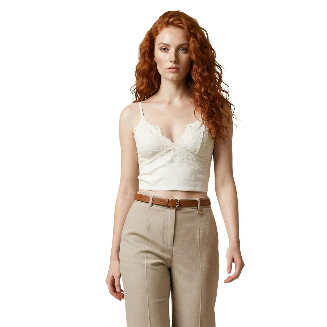 514485 Artigli Top Beige Donna Primavera/Estate