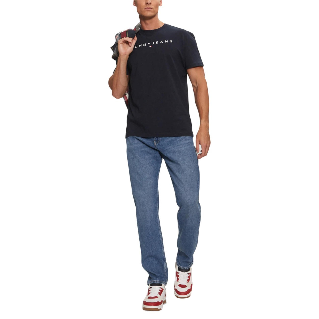 2457458 Tommy Hilfiger Jeans T-Shirt Blu Stampa Uomo