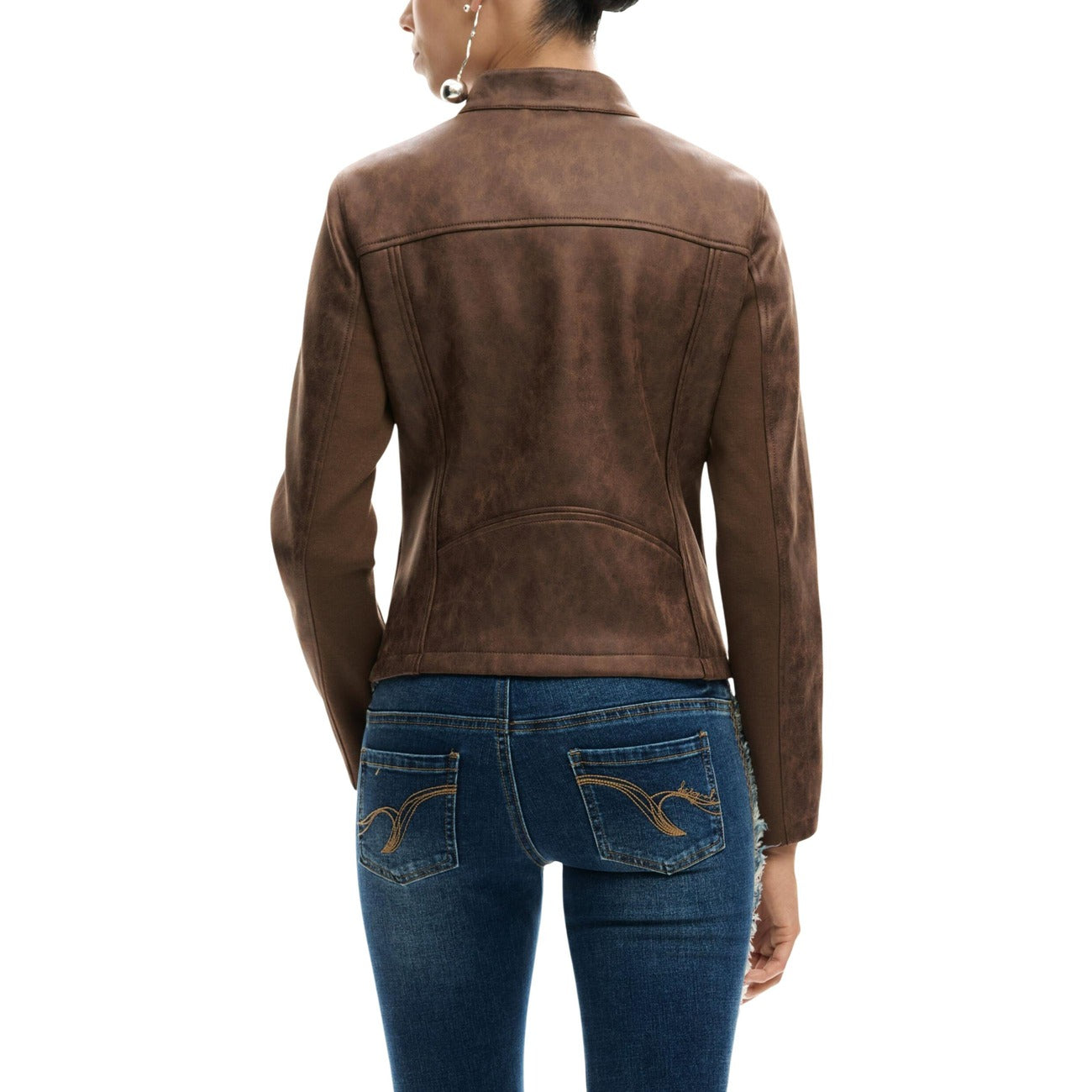 2451077 Desigual Giacca Donna Marrone Poliestere